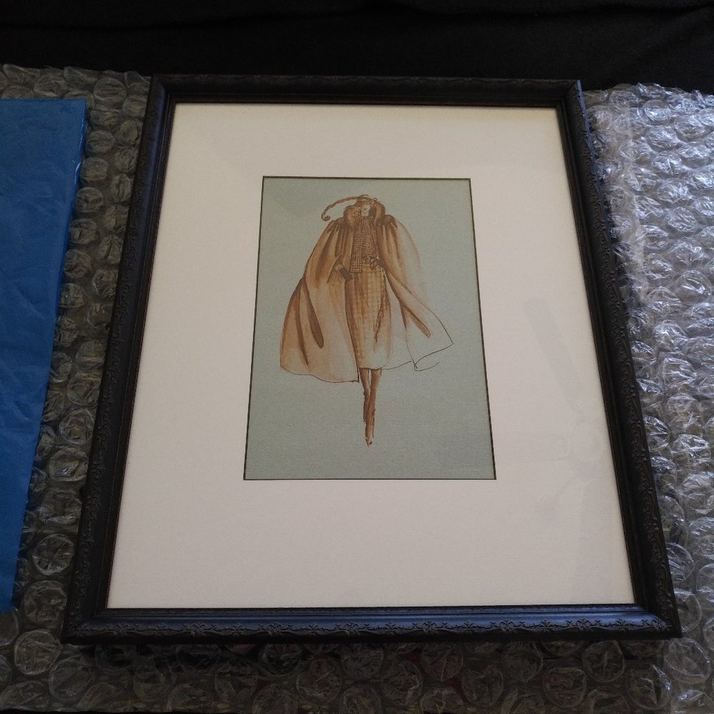 BRAND NEW SET OF 4 VALENTINO FASHION ILLUSTRATIONS